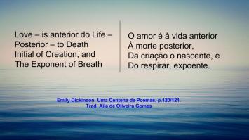 Emily Dickinson, "Love"