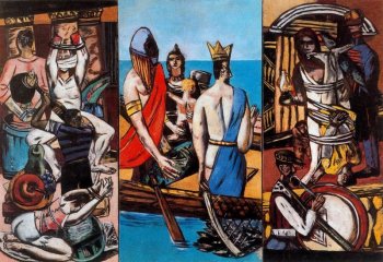 Tríptico de Max Beckman, "Partida"