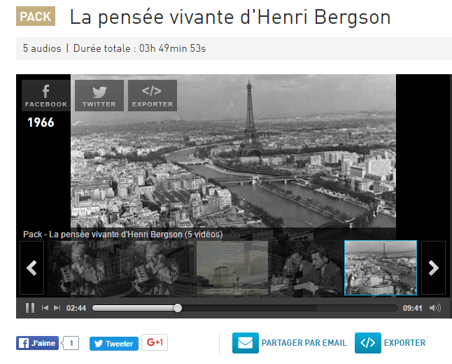 5 emissões da InaFrançaSobreBergson