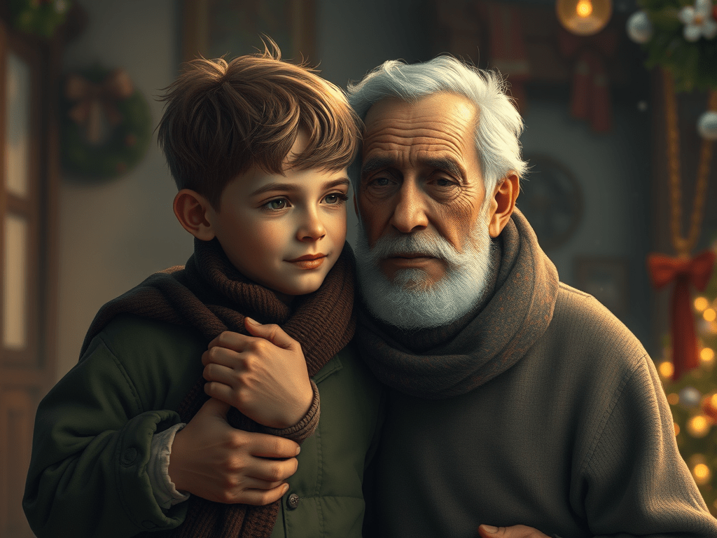 O menino sustenta o&nbsp;homem*